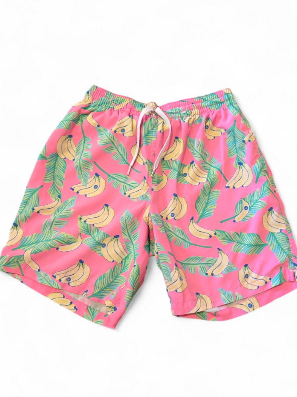 Chubbies Pink Banana Leaf Swim Shorts
